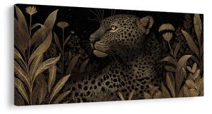 Quadro su tela – Predatore tra piante tropicali