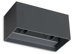 Atom applique da esterno 25 w on-off 2100 lm 3000 k antracite ip54 