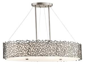 KICHLER Silver Coral lampada a sospensione ovale