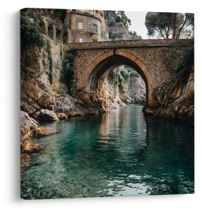 Quadro su tela – Ponte di pietra nella natura