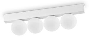 Binomio lampada da soffitto led 3000k 12w 900 lm 4 sfere bianco