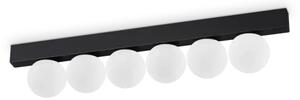 Binomio lampada da soffitto led 3000k 18w 1350 lm 6 sfere nero