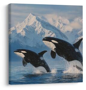 Quadro su tela – Maestose orche e montagne