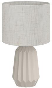 HOMCOM Lampada da tavolo con paralume in lino e interruttore, beige | Aosom Italy