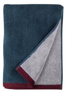 Set di asciugamani tipo terry blu scuro/grigi in cotone organico 2 pz 40x55 cm Soft – Mette Ditmer Denmark