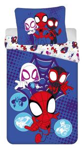 Set copripiumino e federa da bambini blu in cotone per letto singolo 140x200 cm Spidey – Jerry Fabrics