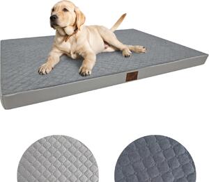 Letto ortopedico per cani Cuscino grande per cani 120x80x7cm Grigio