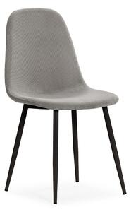 Sedie da pranzo in set grigio chiaro in imbottito 4 pz Minka – Marckeric