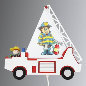 Elobra Applique Fred per bambini, macchina dei pompieri