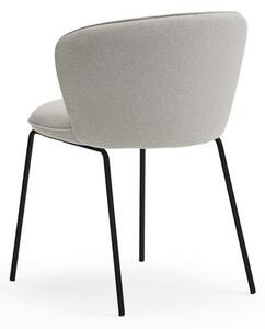 Set di sedie da pranzo grigio chiaro in imbottito 2 pz Add – Teulat