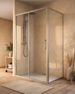 Box doccia 70x160 Marsiglia un anta scorrevole reversibile trasparente H 195 cromo