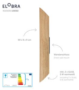 Elobra Applique LED Colombia, rovere naturale