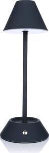 Lampada da tavolo a batteria LED Nordstern con funzione touch - Lampada da tavolo ricaricabile con cavo USB-C - Luce bianca calda dimmerabile 3000K-6000K - 28,5 cm, blu scuro