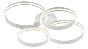 Plafoniera bianca con LED dimmerabile a 3 livelli 4 luci - Navara