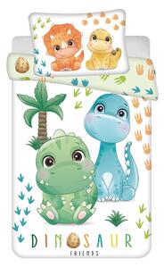 Set copripiumino e federa da bambini in cotone per culla 100x135 cm Dino – Jerry Fabrics