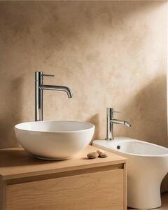 Coppia rubinetti lavabo alto e bidet in ottone cromo Hidden