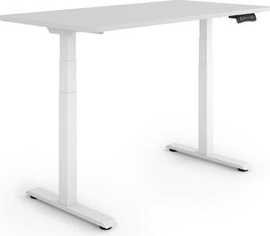 ESMART Germany EZX-132WG 120x60cm Grigio chiaro Scrivania ergonomica sit-stand Regolabile elettricamente in altezza in modo continuo 60,5-125,5 cm 3 x memoria Promemoria attività Montaggio rapido