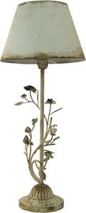 Lampada da tavolo Clayre & Eef Ø 33x79 cm Foglie di ferro bianco