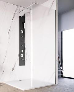 Parete doccia Walk in 100 cm Marsiglia vetro opaco 8 mm H 195 cromo