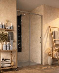 Box doccia 160 cm nicchia Marsiglia uno scorrevole reversibile H 195 cromo