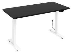 Scrivania regolabile in altezza Elettrica BIMOTION 1S 140x70x3,2 cm BIANCO/NERO