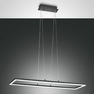 Fabas Luce Lampada sospensione LED Bard, 92x32 cm, antracite