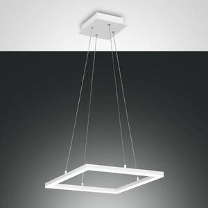 Fabas Luce Lampada sospensione LED Bard, 42x42cm in bianco