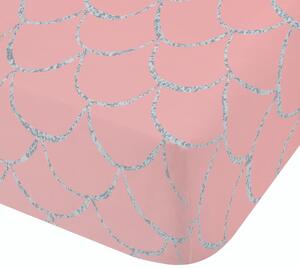 Lenzuolo con angoli per bambini rosa per letto singolo 90x190 cm Mermaid – Catherine Lansfield