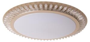 Plafoniera LED, metallo, oro, CCT, telecomando, P 48 cm