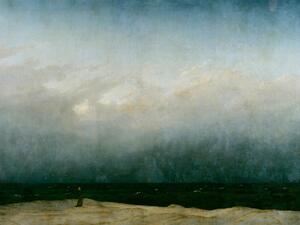 Riproduzione Monk by the Sea Vintage Seascape - Caspar David Friedrich, (40 x 30 cm)