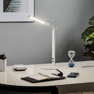 Fabas Luce Lampada LED da scrivania Ideal con dimmer, bianco