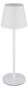 Globo 58488W - Lampada da tavolo LED per esterni VANNIE 3 in 1, dimmerabile a sfioramento e ricaricabile, 3W/5V, IP54, bianca