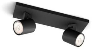 Philips - Faretto LED RGBW dimmerabile RUNNER 2xGU10/6,5W/230V nero