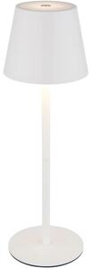 Globo 58488W - Lampada da tavolo LED per esterni VANNIE 3 in 1, dimmerabile a sfioramento e ricaricabile, 3W/5V, IP54, bianca