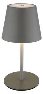 Globo 58488G-LED Lampada da tavolo VANNIE dimmerabile a sfioramento, ricaricabile, per esterni 3W/5V IP54 1800mAh grigia