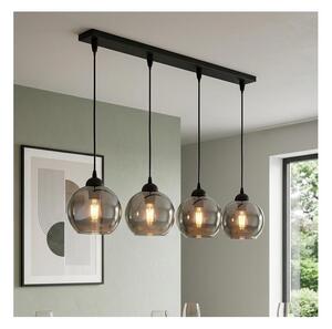 Brilagi - Lampadario sospeso con cavo DIOR 4xE27/60W/230V nero/grigio fumé