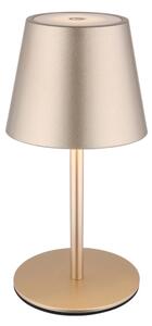Globo 58488CH-LED Lampada da tavolo VANNIE dimmerabile a sfioramento ricaricabile da esterno 3W/5V IP54 1800mAh ottone