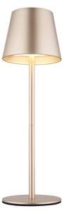 Globo 58488CH-LED Lampada da tavolo VANNIE dimmerabile a sfioramento ricaricabile da esterno 3W/5V IP54 1800mAh ottone