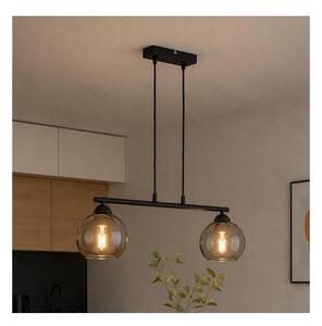 Brilagi - Lampadario a sospensione su cavo DIOR 2xE27/60W/230V nero/grigio fumé
