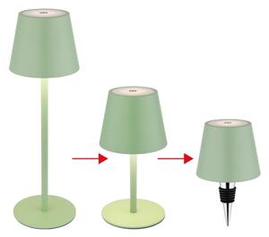 Globo 58488BG-LED lampada da tavolo da esterno dimmerabile a sfioramento ricaricabile 3 in 1 VANNIE 3W/5V IP54 verde