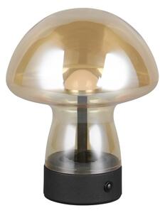 Lampada da tavolo LED color ambra con paralume in vetro (altezza totale 18 cm) Dooley – Trio