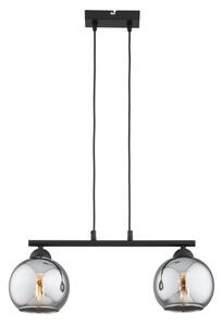 Brilagi - Lampadario a sospensione su cavo DIOR 2xE27/60W/230V nero/grigio fumé
