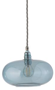 EBB & FLOW Lampada a sospensione in vetro Horizon, dimmerabile, Blu, Soggiorno / Sala da pranzo, Vetro, Scandinavo, Lampada a sospensione