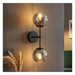 Brilagi - Lampada da parete DIOR 2xE27/60W/230V nero/grigio fumé