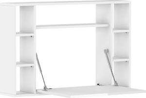 Scaffali pieghevoli appesi Muse scrivania da parete per ufficio scrivania per computer bianco opaco / bianco lucido)