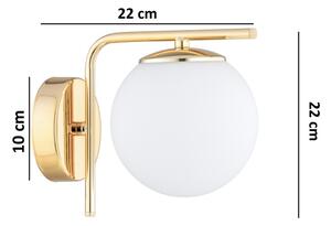 Brilagi - Lampada da parete MILO 1xE27/60W/230V dorata