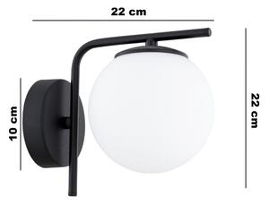 Brilagi - Lampada da parete MILO 1xE27/60W/230V nera