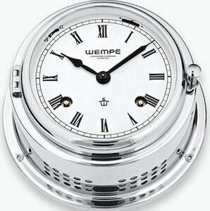 Wempe - CW360001 - Orologio in vetro - 150mm - Ottone cromato - Numeri romani - BREMEN II