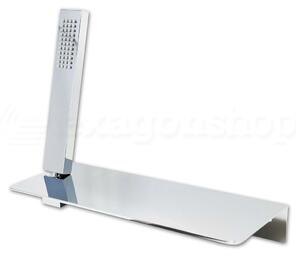Set Doccetta Smart con Ripiano Portasapone e flessibile cromo