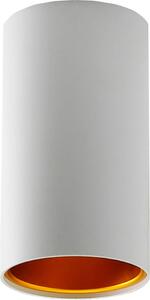 Plafoniera LED a plafone downlight rotondo 6,5W GU10 6500K bianco freddo luce diurna alluminio bianco e oro